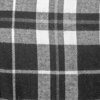Camisa Franela Negra Cuadros Manga Larga Talla Extra 2510040