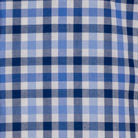Camisa Cuadros Azul Manga Corta Talla Extra 100% Algodón 2510107 - dioromx