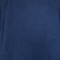 Camisa de Pana Lisa Azul Manga Larga 100% Algodón 2510230