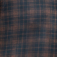 Camisa de Pana con Cuadros Café Manga Larga 100% Algodón 2510233