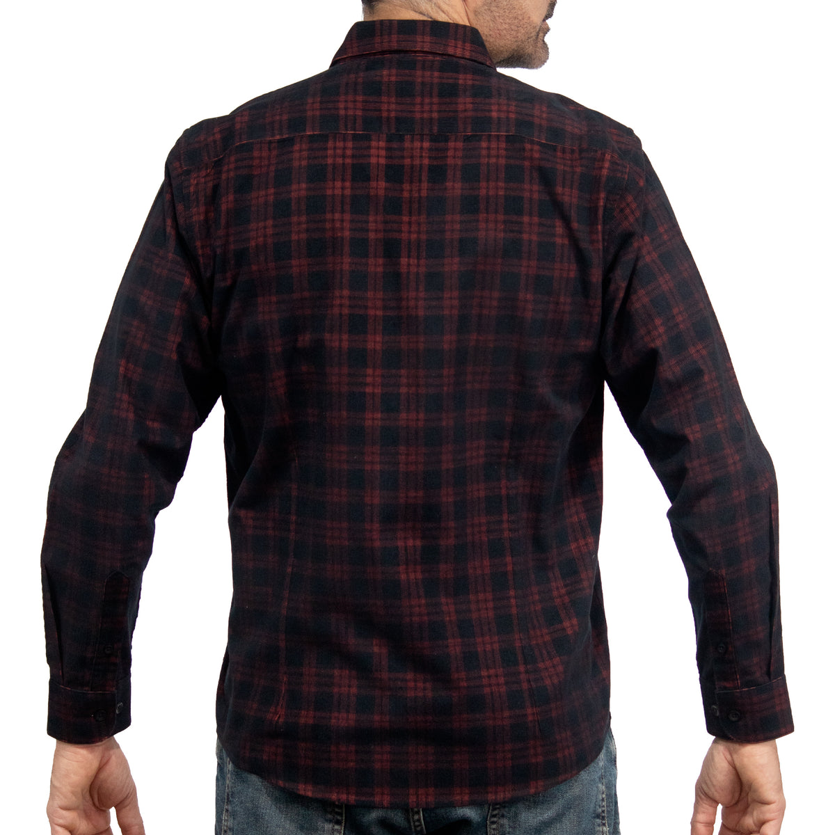 Camisa Pana Roja Cuadros Manga Larga 100% Algodón 2510235
