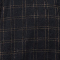 Camisa de Pana Cuadros Negra Manga Larga 100% Algodón 2510238