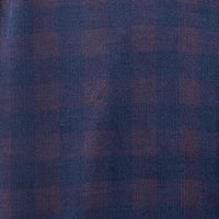 Camisa de Pana Cuadros Azul Manga Larga 100% Algodón 2510239