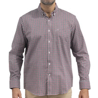 Camisa de Cuadros Roja Manga Larga 100% Algodón 2510257