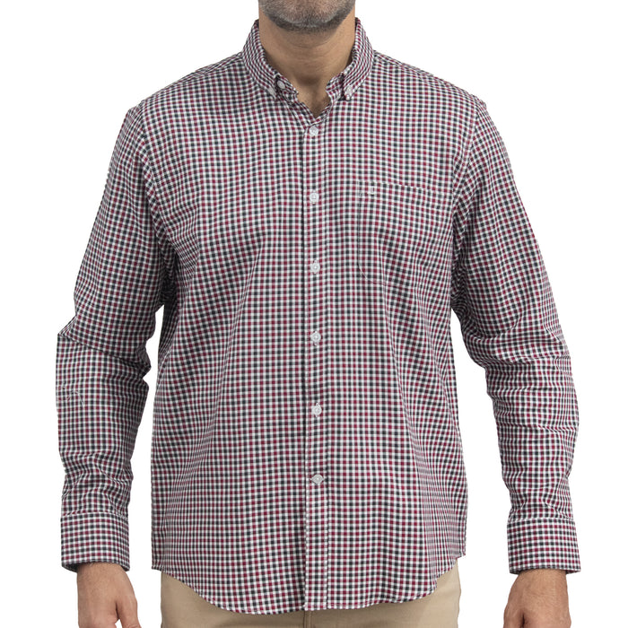 Camisa de Cuadros Roja Manga Larga 100% Algodón 2510257