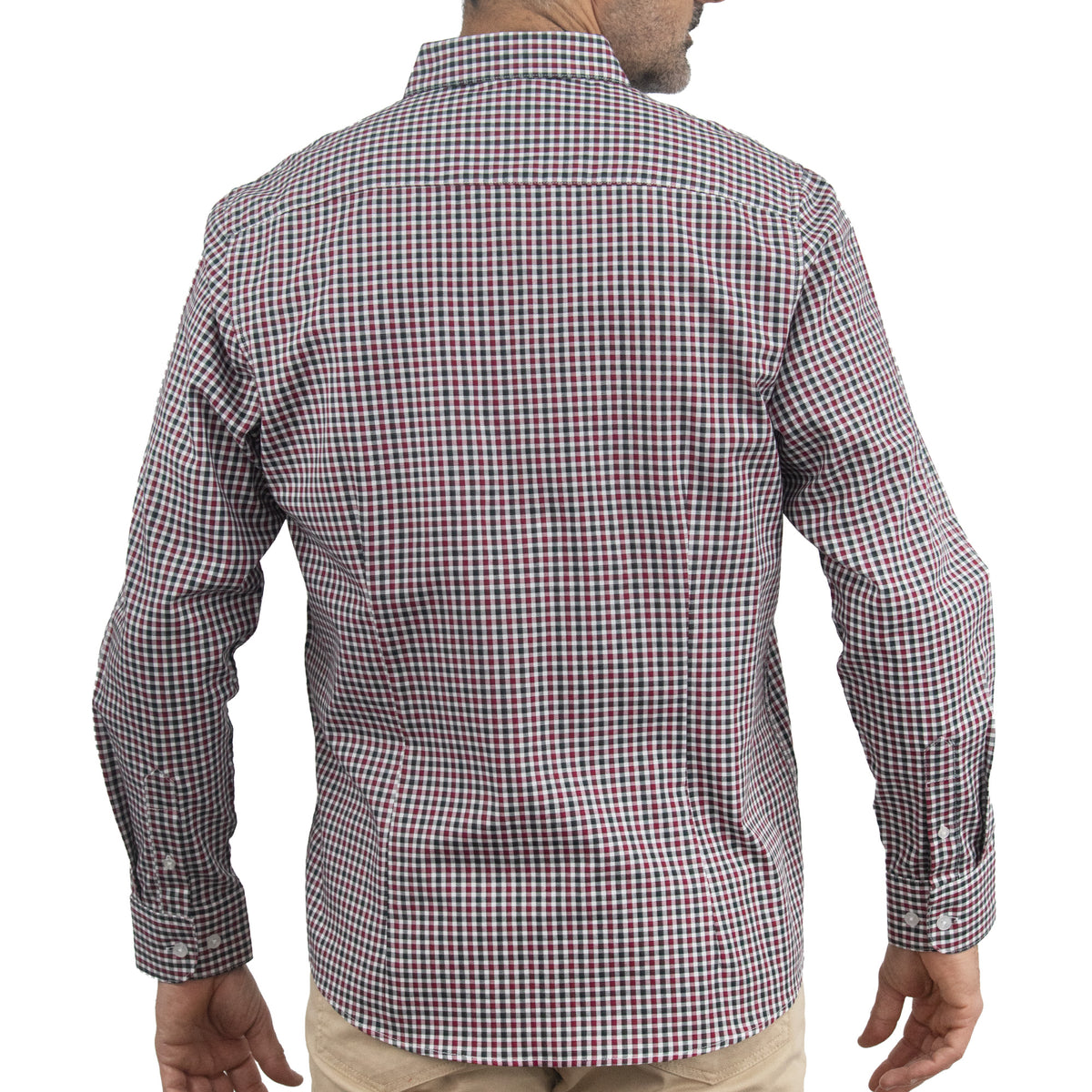 Camisa de Cuadros Roja Manga Larga 100% Algodón 2510257