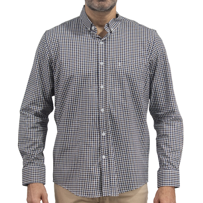 Camisa de Cuadros Verde Manga Larga 100% Algodón 2510258 - dioromx