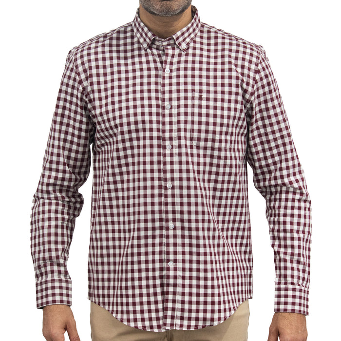 Camisa de Cuadros Roja Manga Larga 100% Algodón 2510259 - dioromx