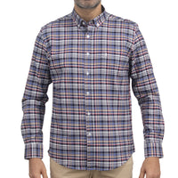 Camisa de Cuadros Azul Manga Larga 100% Algodón 2510260 - dioromx