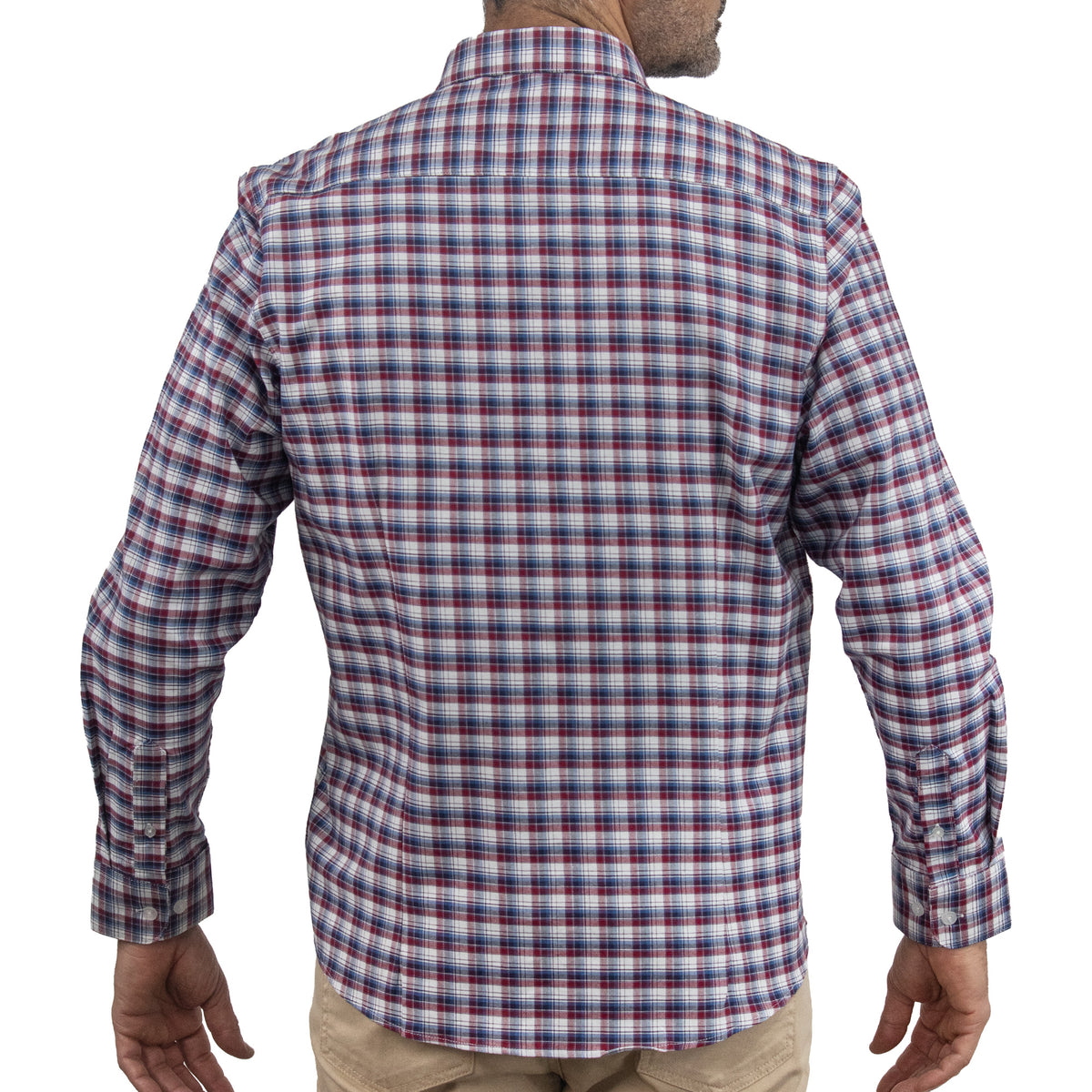 Camisa de Cuadros Roja Manga Larga 100% Algodón 2510264