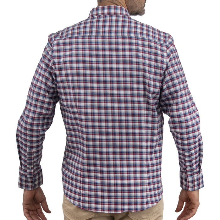 Camisa de Cuadros Roja Manga Larga 100% Algodón 2510264