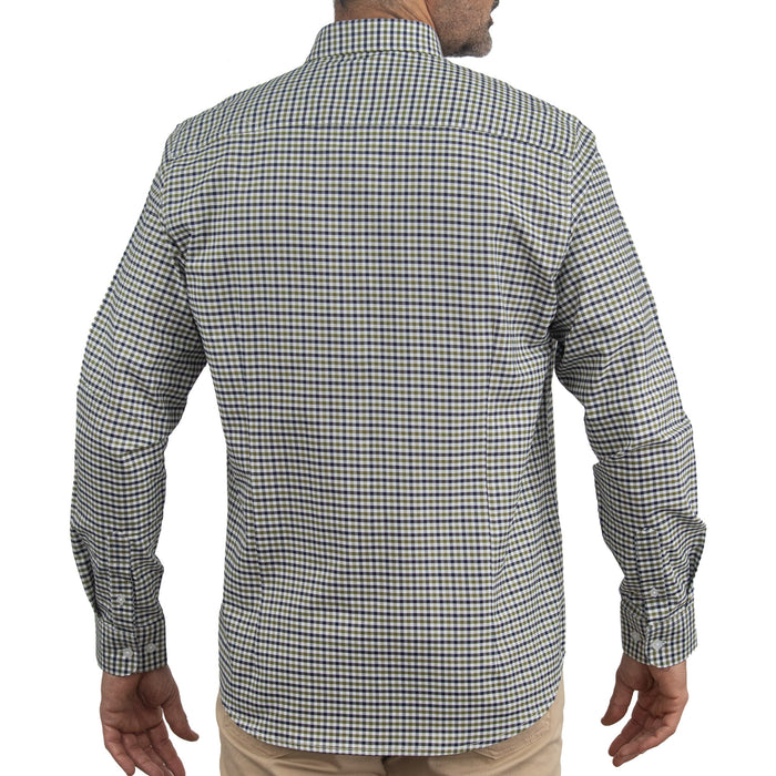 Camisa de Cuadros Verde Manga Larga 100% Algodón 2510266 - dioromx