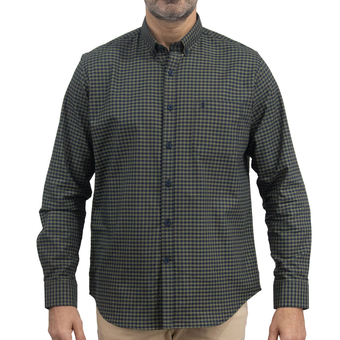 Camisa de Cuadros Verde Manga Larga 100% Algodón 2510267