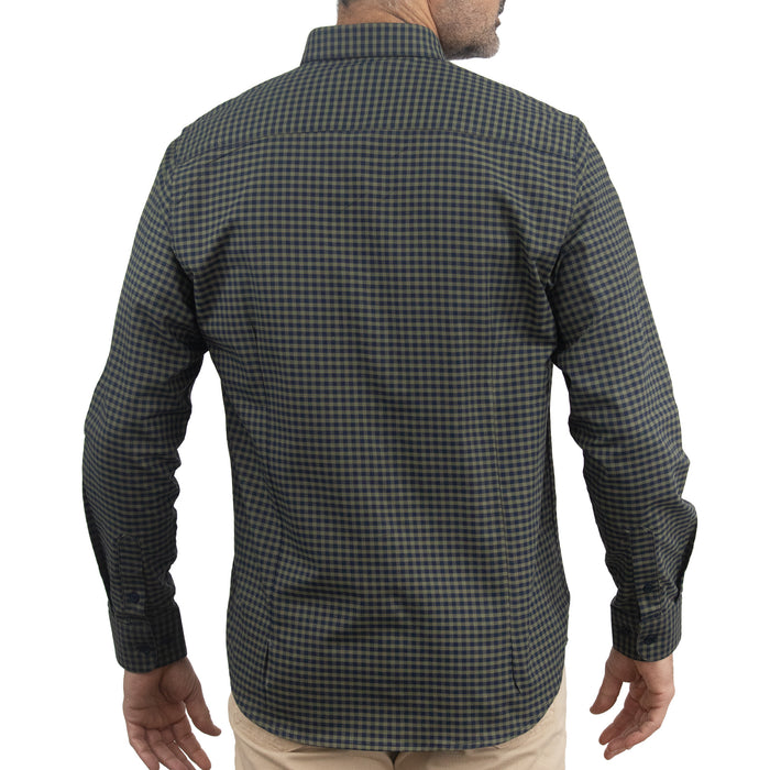 Camisa de Cuadros Verde Manga Larga 100% Algodón 2510267