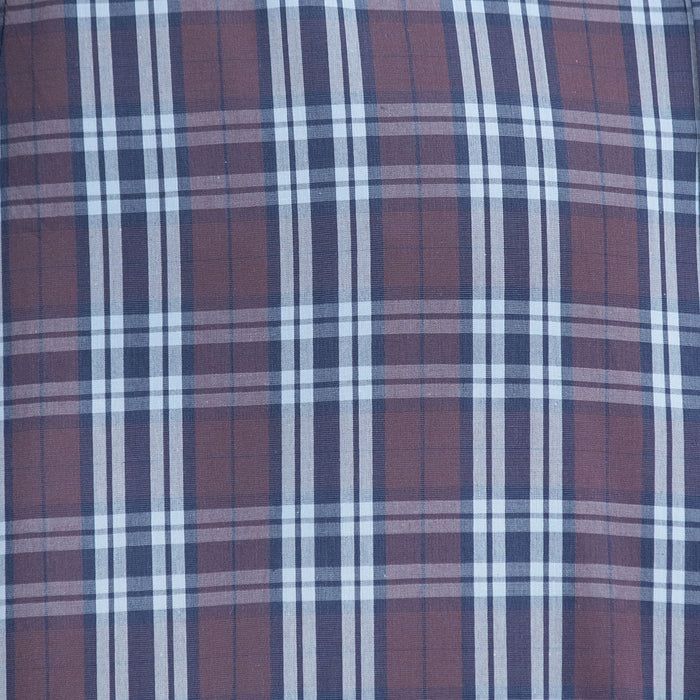 Camisa de Cuadros Azul Manga Larga 100% Algodón 2510269