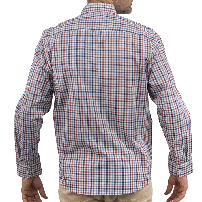 Camisa de Cuadros Multicolor Manga Larga 100% Algodón 2510271