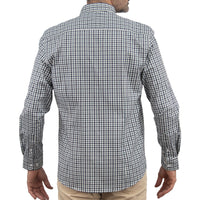 Camisa de Cuadros Azul Manga Larga 100% Algodón 2510273 - dioromx