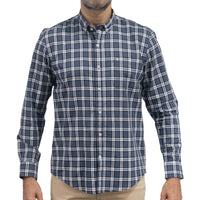 Camisa de Cuadros Azul Manga Larga 100% Algodón 2510275 - dioromx