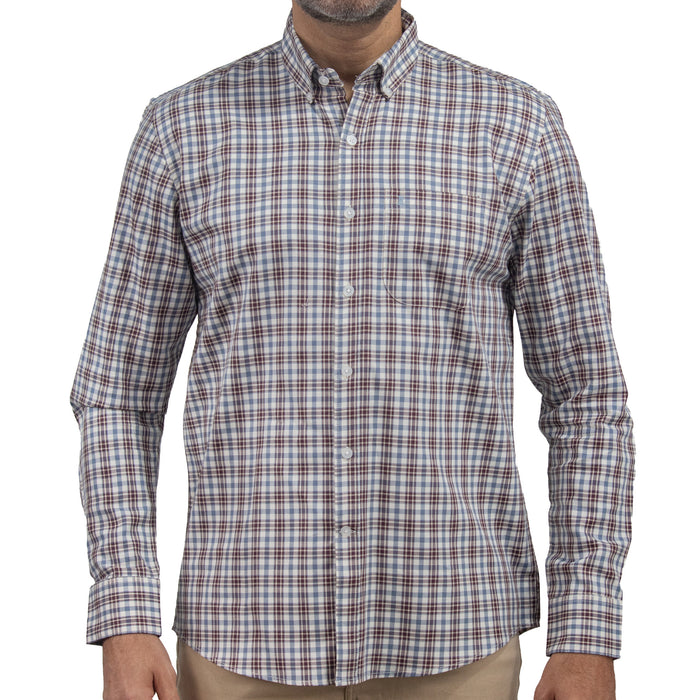 Camisa de Cuadros Roja Manga Larga 100% Algodón 2510277