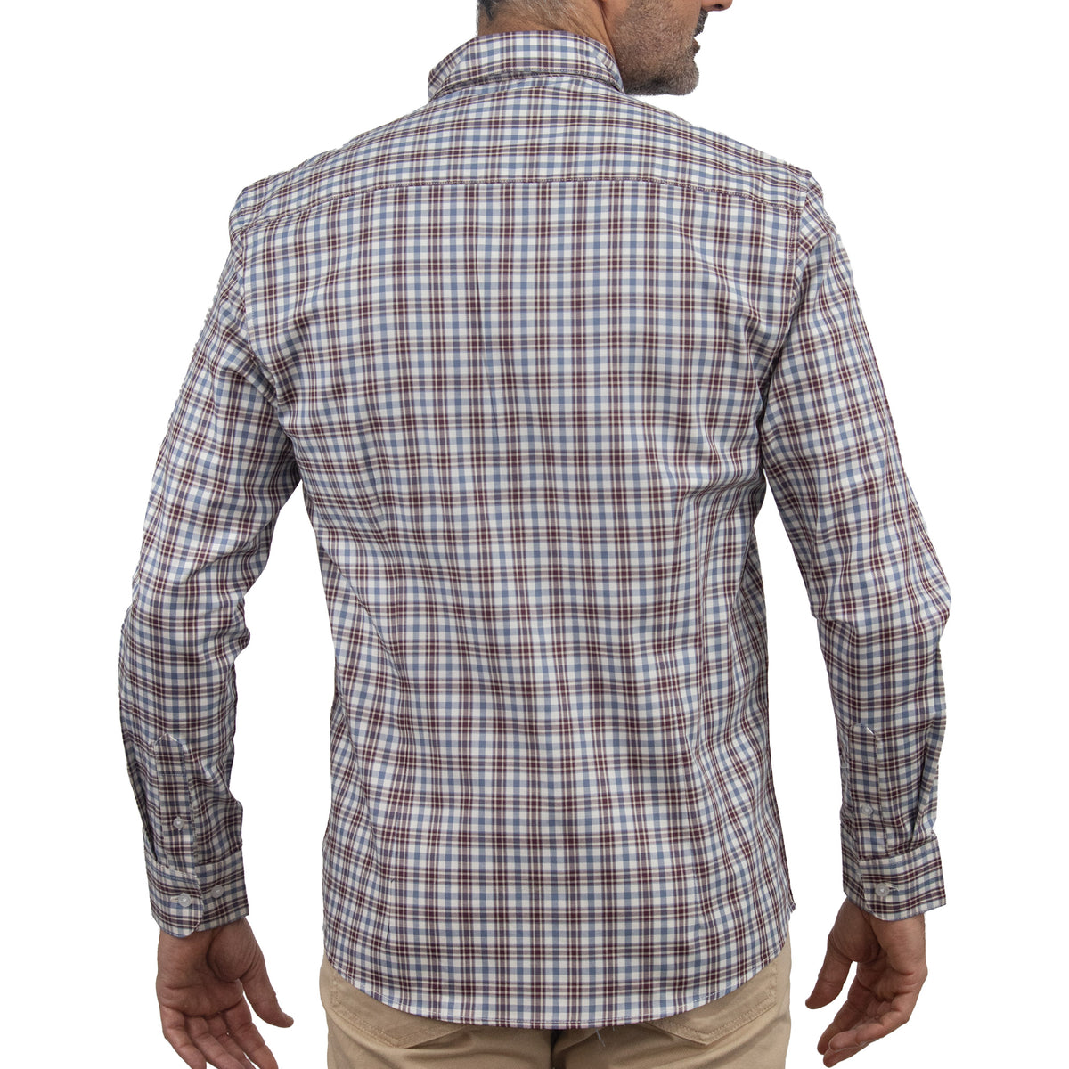 Camisa de Cuadros Roja Manga Larga 100% Algodón 2510277