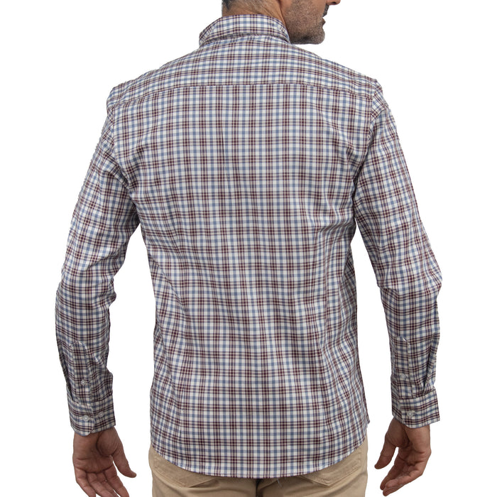 Camisa de Cuadros Roja Manga Larga 100% Algodón 2510277