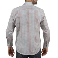 Camisa con Cuadros Blanca Manga Larga 100% Algodón 2510278 - dioromx
