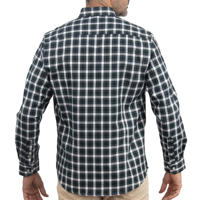 Camisa de Cuadros Verde Manga Larga 100% Algodón 2510279 - dioromx