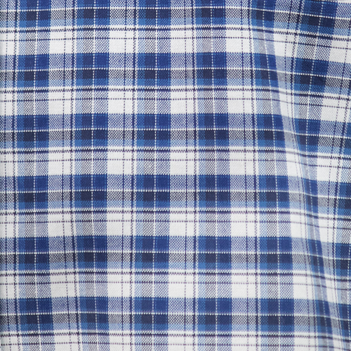 Camisa Azul de Cuadros Manga Corta 100% Algodón 2510286