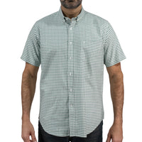 Camisa Cuadros Verde Manga Corta 100% Algodón 2510289 - dioromx