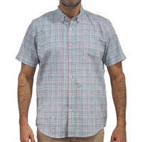 Camisa Multicolor de Cuadros Manga Corta 100% Algodón 2510291