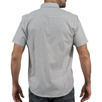Camisa Cuadros Gris Manga Corta 100% Algodón 2512308 - dioromx