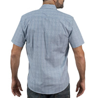 Camisa Cuadros Azul Manga Corta 100% Algodón 2512310 - dioromx
