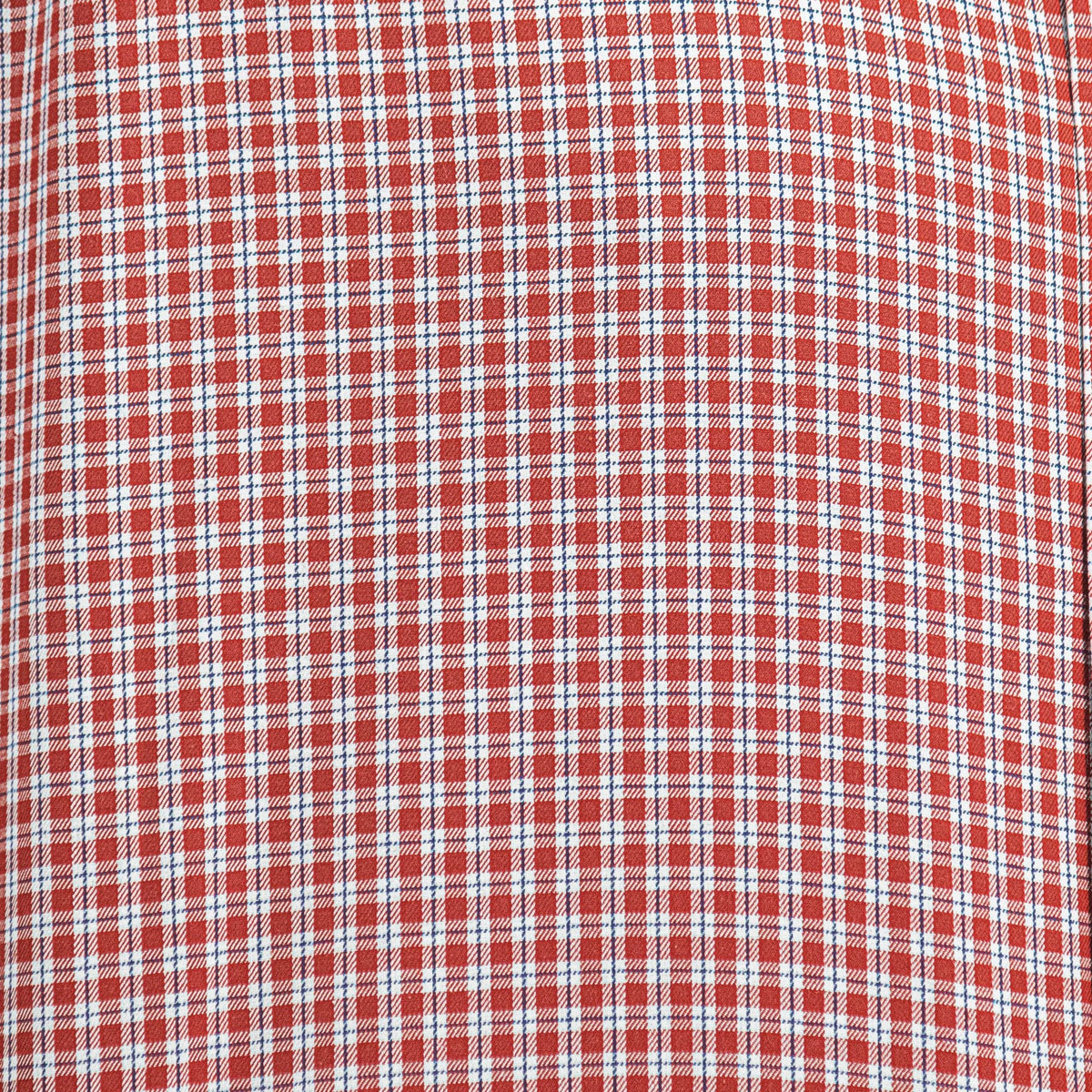 Camisa Roja de Cuadros Manga Corta 100% Algodón 2512311