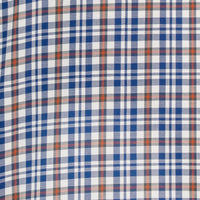 Camisa Cuadros Azul Manga Corta 100% Algodón 2512314 - dioromx
