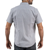 Camisa Cuadros Azul Manga Corta 100% Algodón 2512315 - dioromx