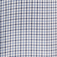 Camisa Cuadros Azul Manga Corta 100% Algodón 2512315 - dioromx