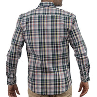 Camisa con Cuadros Multicolor Manga Larga 100% Algodón 2516007 - dioromx