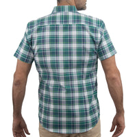 Camisa Verde de Cuadros Manga Corta 100% Algodón 2516127 - dioromx