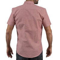 Camisa Roja Lisa Manga Corta 100% Algodón 2516165 - dioromx