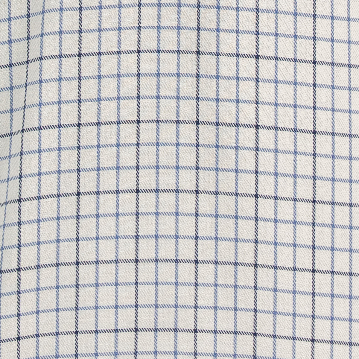 Camisa con Cuadros Blanca Manga Larga 100% Algodón 2601003 - dioromx