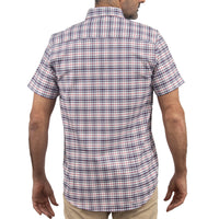 Camisa Azul de Cuadros Manga Corta 100% Algodón 2601005 - dioromx