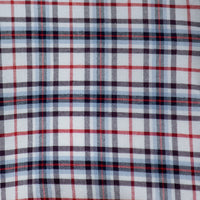Camisa Cuadros Azul Manga Corta 100% Algodón Talla Extra 2601005