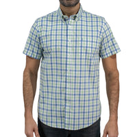 Camisa Verde de Cuadros Manga Corta 100% Algodón 2602011 - dioromx