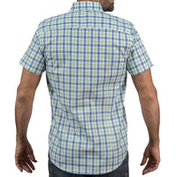 Camisa Verde de Cuadros Manga Corta 100% Algodón 2602011 - dioromx