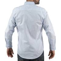 Camisa Cuadros Azul Manga Larga 100% Algodón 2603015