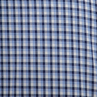 Camisa Cuadros Azul Manga Larga 100% Algodón 2603016