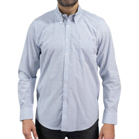 Camisa Cuadros Azul Manga Larga 100% Algodón 2603017 - dioromx