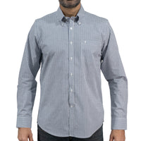 Camisa Cuadros Azul Manga Larga 100% Algodón 2603019 - dioromx
