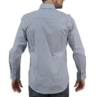 Camisa Cuadros Azul Manga Larga 100% Algodón 2603019 - dioromx