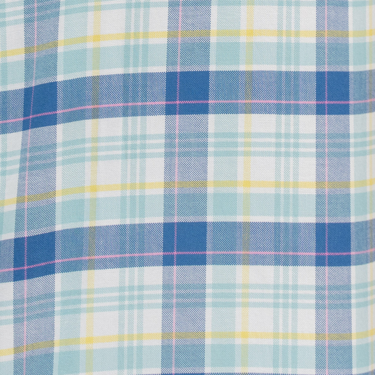 Camisa Azul Cuadros Manga Corta 100% Algodón 2603024